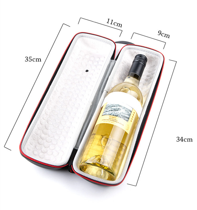 Insulation, Waterproof And Compressive Outdoor Storage Wine Wine Leather Box