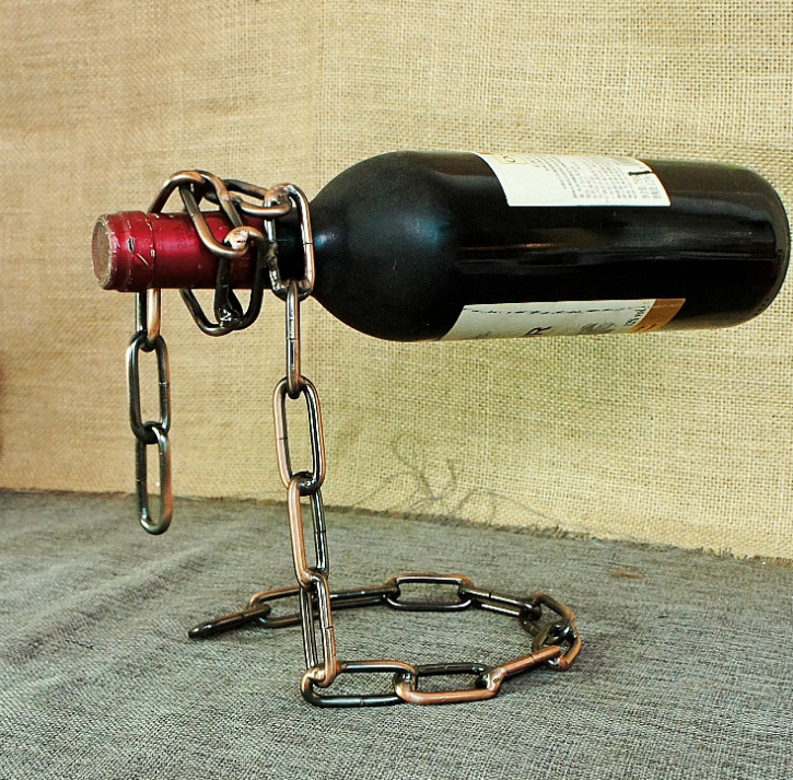 Creative Novelty Magic Illusion Floating Wine Bottle Holder Rope Lasso Wine Rack Whisky Whiskey Kitchen Bar Pub Accessories - Viniamore