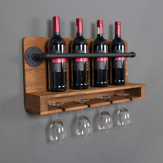 Cross-border Wine Rack European-style Simple Dining Room Wall Hanging Living Room Wall Wall Hanging Wine Cabinet Household Wine Rack - Viniamore