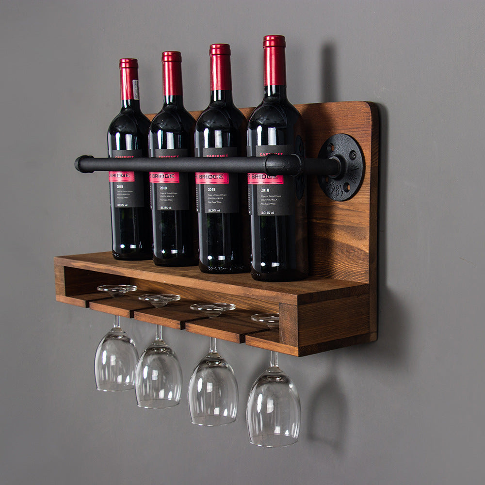 Cross-border Wine Rack European-style Simple Dining Room Wall Hanging Living Room Wall Wall Hanging Wine Cabinet Household Wine Rack - Viniamore