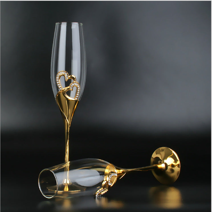 Crystal Diamond Wine Glass Champagne Glass - Viniamore