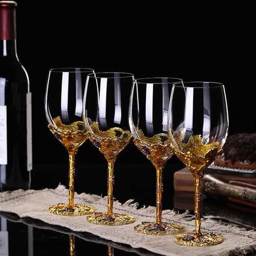 Crystal Red Wine Glass Set Household European Style Grape Goblet Wine Glass Decanter - Viniamore