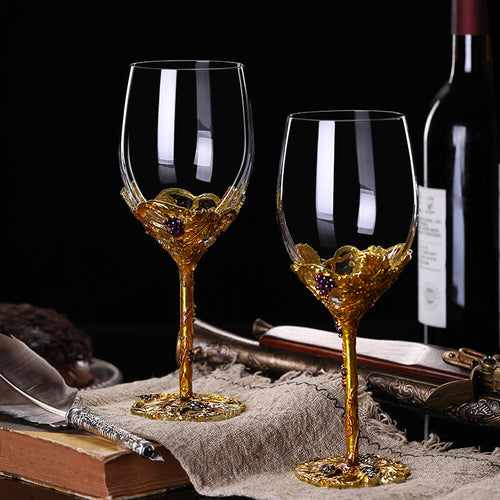 Crystal Red Wine Glass Set Household European Style Grape Goblet Wine Glass Decanter - Viniamore