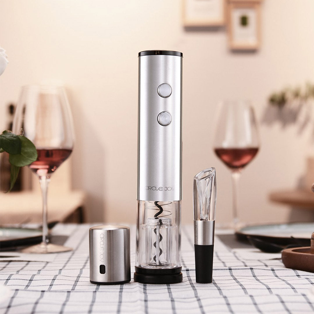 Electric Corkscrew Wine Bottle Opener Stainless Steel - Viniamore