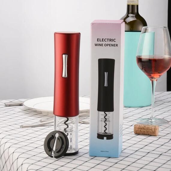 Electric Wine Opener Automatic Electric Wine Bottle Corkscrew Opener With Foil Cutter Wine Bottle Opener Kit - Viniamore