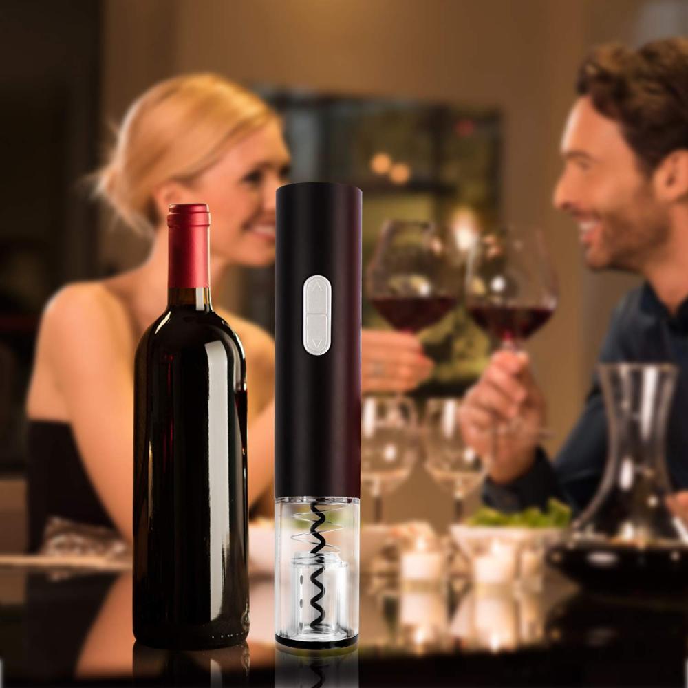 Electric Wine Opener Automatic Electric Wine Bottle Corkscrew Opener With Foil Cutter Wine Bottle Opener Kit - Viniamore