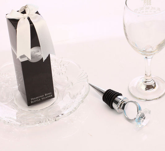 Fashion Return Gift Hotel Wine Bottle Crystal Diamond Ring Wine Stopper - Viniamore