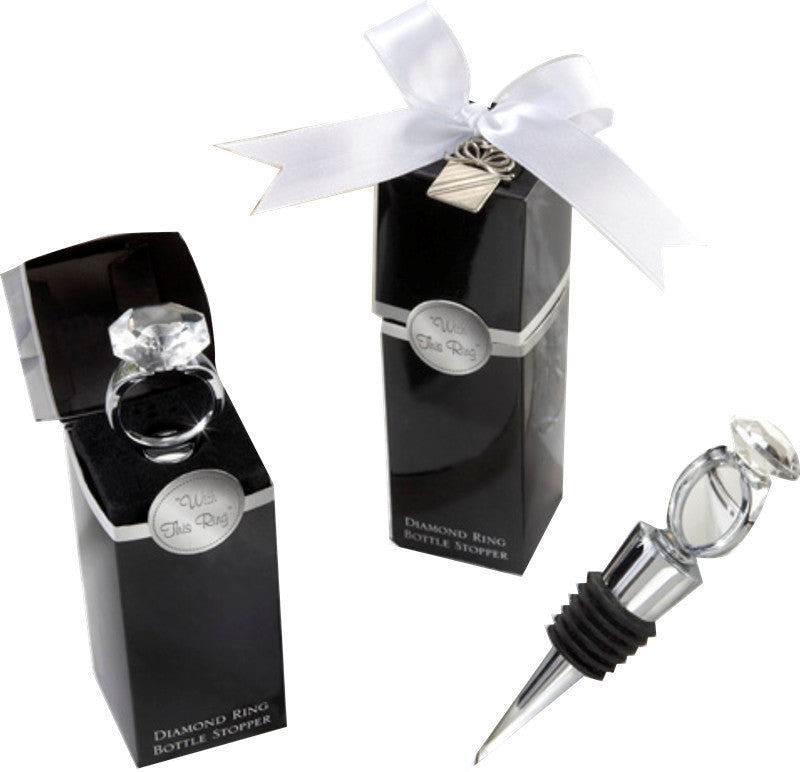 Fashion Return Gift Hotel Wine Bottle Crystal Diamond Ring Wine Stopper - Viniamore