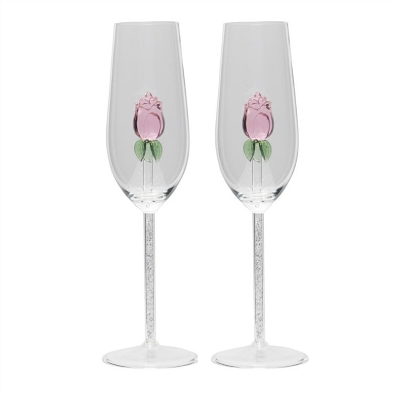 Grape Champagne Glass Multicolor Rose Wine - Viniamore