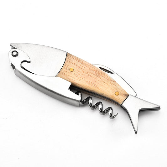 Multifunctional Wine And Beer Wooden Handle Opener - Viniamore