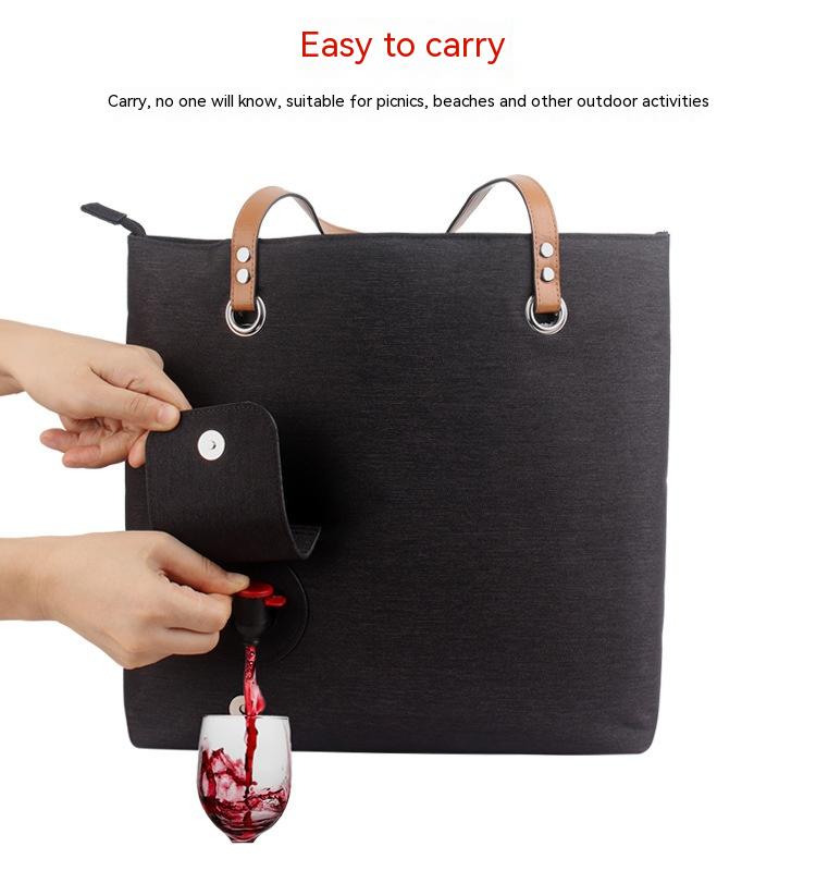 Outdoor Portable Red Wine Bag Thermal Insulation - Viniamore