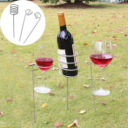 Outdoor Wine Holder Stake Set - Viniamore