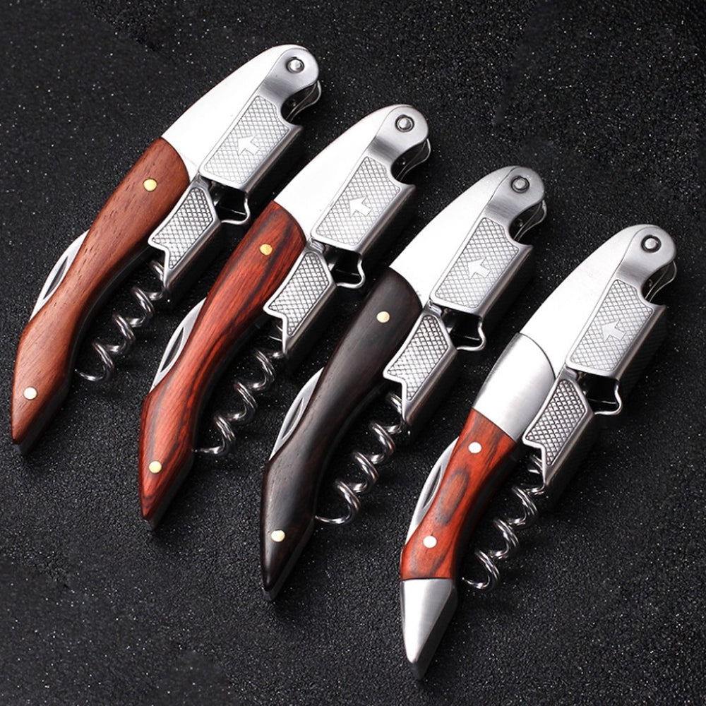 Solid Wood Wine Corkscrew High-grade Mahogany Wine Knife - Viniamore