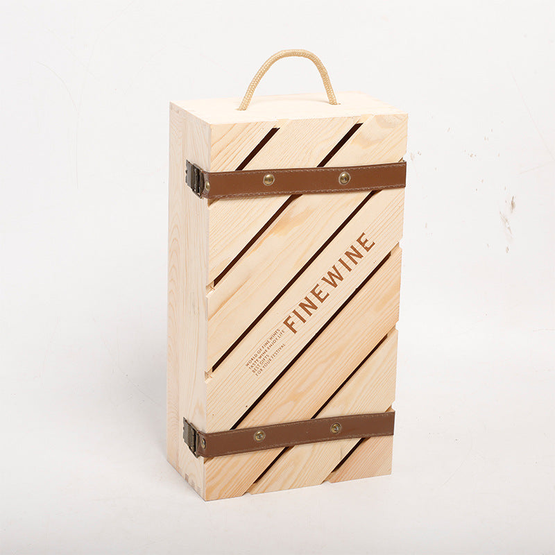 Wooden Box Red Wine Bottle Packaging - Viniamore