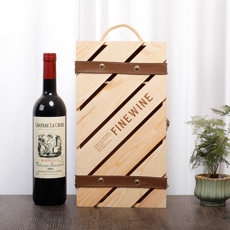 Wooden Box Red Wine Bottle Packaging - Viniamore