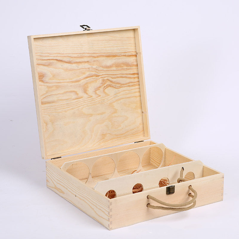 Wooden Four Wine Packaging Box General Purpose - Viniamore