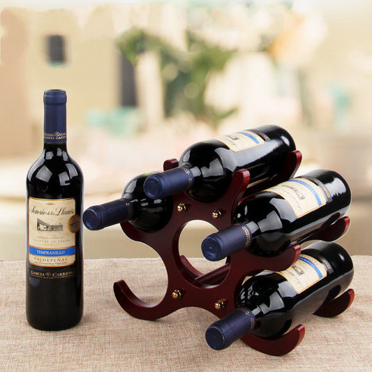 Wooden Wine Rack Decoration European Creative Wine Rack Wine Glass Rack - Viniamore