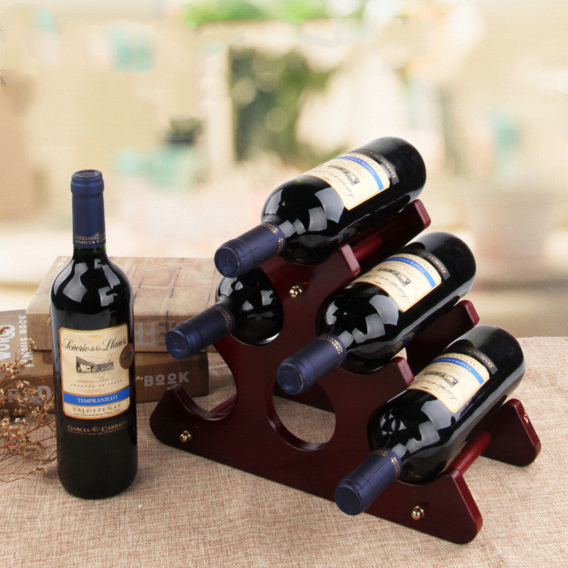Wooden Wine Rack Decoration European Creative Wine Rack Wine Glass Rack - Viniamore